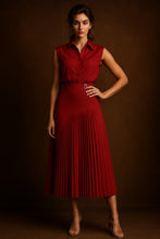 Cargar imagen en el visor de la galería, Set color vino asimetrico