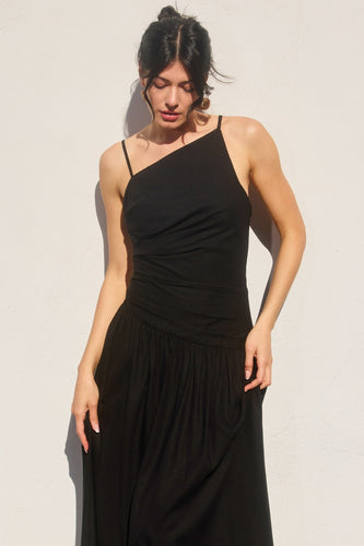 Vestido asimétrico , Maxi