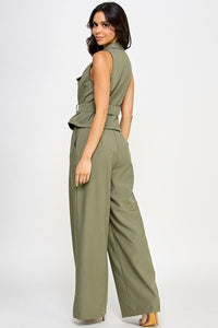 Jumpsuit verde olivo