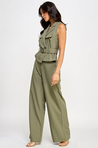 Jumpsuit verde olivo