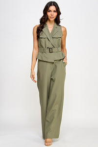 Jumpsuit verde olivo