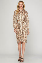 Cargar imagen en el visor de la galería, Vestido animal print