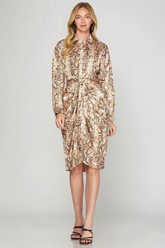 Vestido animal print