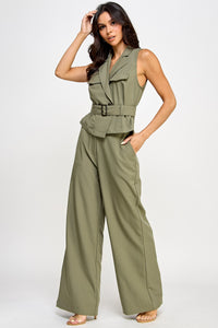 Jumpsuit verde olivo