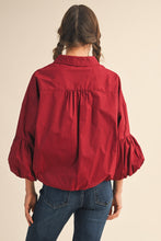 Cargar imagen en el visor de la galería, Blusa Color vino