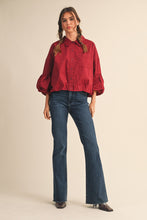 Cargar imagen en el visor de la galería, Blusa Color vino