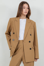 Cargar imagen en el visor de la galería, Set de chaqueta  Camel con Detalle en Tobillo