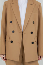 Cargar imagen en el visor de la galería, Set de chaqueta  Camel con Detalle en Tobillo