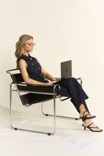 Cargar imagen en el visor de la galería, Set Denim Dark Blue (Chaleco + Pantalón)