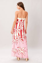 Cargar imagen en el visor de la galería, Vestido Strapless Estampado Tropical