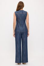 Cargar imagen en el visor de la galería, Set Denim Rayado (Chaleco + Pantalón)