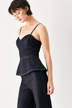 Cargar imagen en el visor de la galería, Jumpsuit denim con detalle peplum