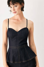 Cargar imagen en el visor de la galería, Jumpsuit denim con detalle peplum