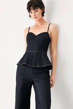 Cargar imagen en el visor de la galería, Jumpsuit denim con detalle peplum