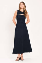 Cargar imagen en el visor de la galería, Vestido denim midi