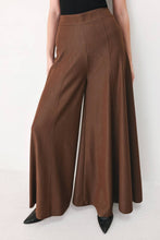 Cargar imagen en el visor de la galería, Pantalon palazzo marron