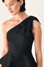 Cargar imagen en el visor de la galería, Jumpsuit negro de un hombro