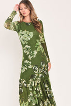 Cargar imagen en el visor de la galería, Vestido de flores midi