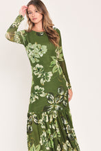 Cargar imagen en el visor de la galería, Vestido maxi verde