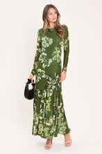 Cargar imagen en el visor de la galería, Vestido maxi verde