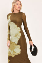 Cargar imagen en el visor de la galería, Vestido midi marron