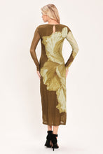Cargar imagen en el visor de la galería, Vestido midi marron