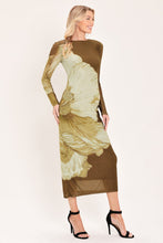Cargar imagen en el visor de la galería, Vestido midi marron